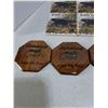 Image 4 : (3) Coaster Sets (Banff Ceramic, Nature & Jamaica Wooden), Mouse on Boot Shakers