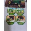 Image 2 : Assorted John Deere Memorabilia (Cheese Board, Coasters, Replica Tractor)