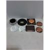 Image 2 : (8) Vintage Brass & Ceramic Ash Trays & Trinket Dishes