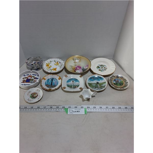 Assorted Souvenir Trays & Trinket Dishes