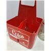 Image 4 : (4) Glass Pop Bottles & Coca-Cola Tote