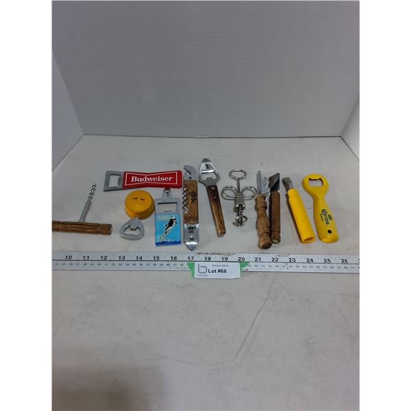 Assorted Bottle Openers & Bartender Tools