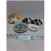 Image 1 : Trinket Dishes, Furry Cat Ornaments