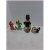 Image 2 : (4) Ceramic Clown Ornaments