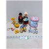 Image 1 : Assorted Dutch Inspired Ornaments & Keychains, Tin