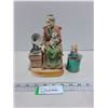Image 1 : (2) Vintage Porcelain Ornaments (Old Woman with Puppy Plays Music)
