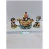 Image 1 : (3) Porcelain Ornaments (Noah's Ark Turns with Wind-Up Music)