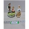 Image 1 : (2) Porcelain Ornaments (Schmid is Musical Carousel, Cat Spice Shaker)