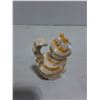 Image 4 : (2) Porcelain Ornaments (Schmid is Musical Carousel, Cat Spice Shaker)