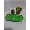 Image 2 : (3) Sets of Porcelain Bird Salt & Pepper Shakers w/Trays