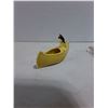 Image 3 : Vintage "Ireland & Stewart" Ash Trays & Indigenous Styled Canoe Ornament