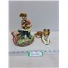 Image 1 : (2) Vintage Ornaments (Porcelain Cobbler & Resin Collie)
