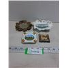 Image 1 : (3) Souvenir Ash Trays, Mini Ceramic Picture