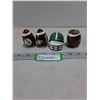 Image 1 : (4) Roughriders/Wiser's/Polar Ice  Porcelain Kitchen Souvenirs