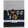 Image 1 : Miniature Memorabilia, Brass Mini Milk Can, Assorted Shell Casings