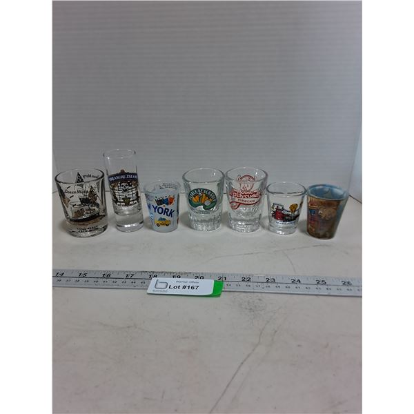 (7) Travel Souvenir Shot Glasses