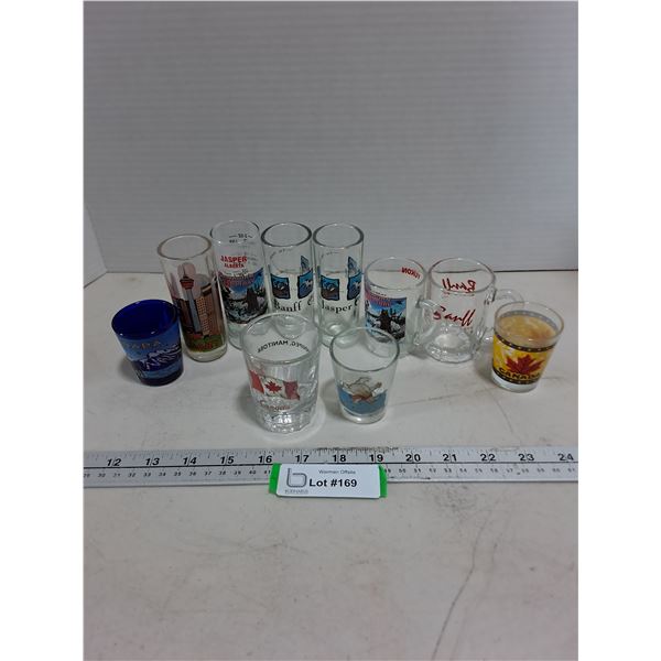 (10) Canada Themed Shot Glasses