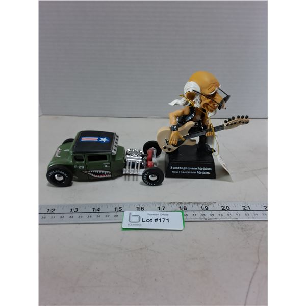 Coots "Hip Joints" Ornament, Maisto Replica 1929 Ford Model "A" Car