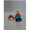 Image 3 : Vintage Wind-up Pig Bobble Head, 'Mouse on Boot' Shaker