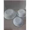 Image 2 : (3) Assorted Enameled Bowls (12", 9.5", 8" Diameters)