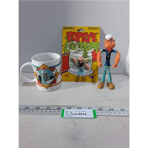 (3) Popeye Memorabilia