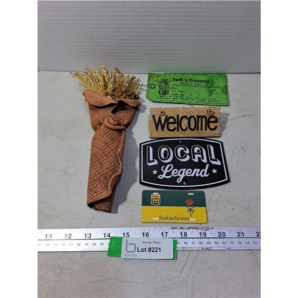 Assorted Magnets, Wall Decor, Melville Dairy Tag
