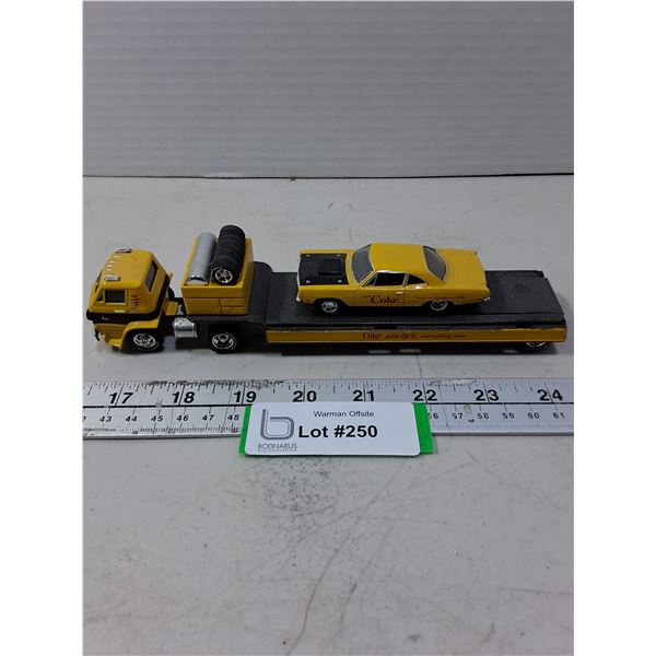 Replica Die-Cast Coca-Cola Semi-Trailer & Car
