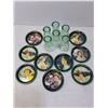 Image 2 : Coca-Cola Miniature Memorabilia (6 Glasses, 9 Metal Trays)