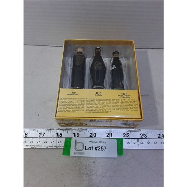NIB Coca-Cola Bottle Evolution Mini Display