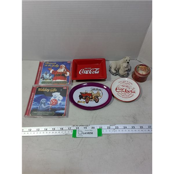 Coca-Cola Memorabilia Including CD's & Mini Trays