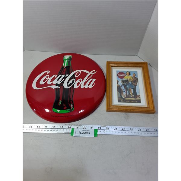 (2) Coca-Cola Memorabilia Wall Decor
