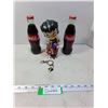 Image 1 : Betty Boop "Pirate" Bobblehead & Keychain, (2) Full 237ml Coca-Cola Bottles - PICK UP
