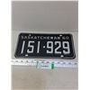 Image 1 : 1960 Saskatchewan License Plate