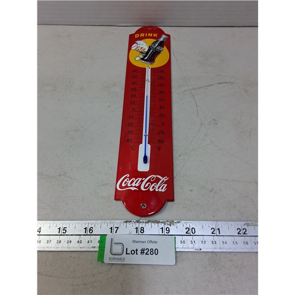Coca-Cola 12" Metal Thermometer