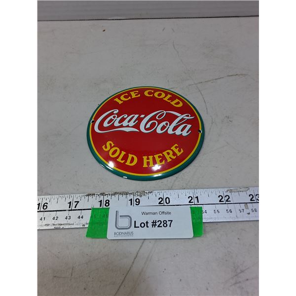 Metal Coca-Cola Wall Mount Sign