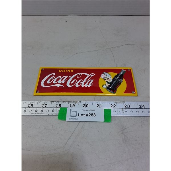 Metal Coca-Cola Wall Mount Sign