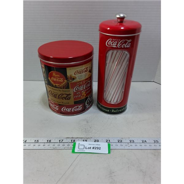 (2) Coca-Cola Tins