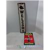 Image 1 : (2) "Open Road" Metal Wall Mount Signs