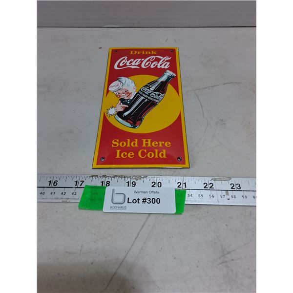 Metal Coca-Cola Wall Mount Sign
