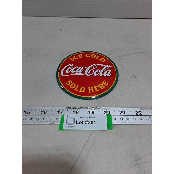 Metal Coca-Cola Wall Mount Sign