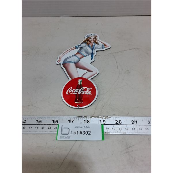 Metal Coca-Cola Wall Mount Sign