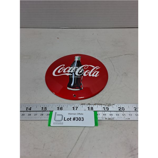Metal Coca-Cola Wall Mount Sign