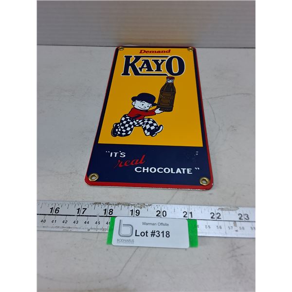 Metal "Kayo" Wall Mount Sign