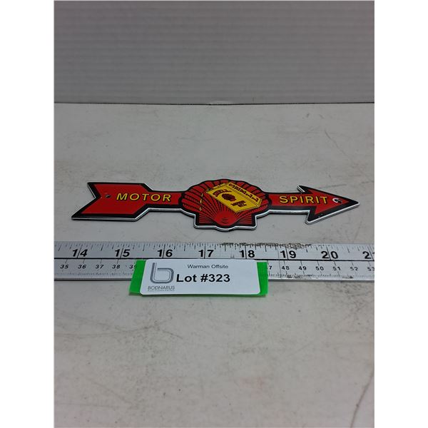 Metal Shell Wall Mount Sign