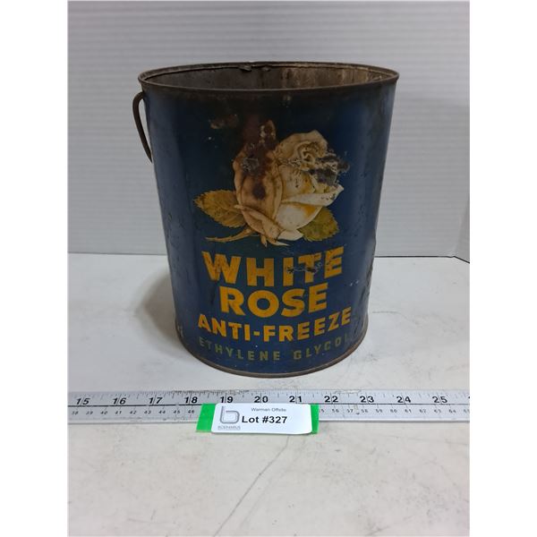 Vintage "White Rose" Anti-Freeze Tin