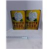 Image 1 : (2) Metal "White Rose Motor Oil" Wall Decor