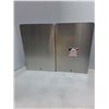 Image 2 : (2) Metal "White Rose Motor Oil" Wall Decor