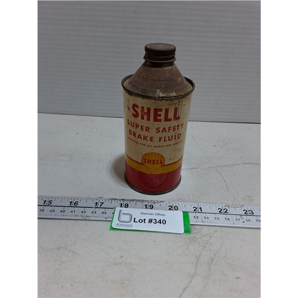 Vintage Shell Brake Fluid Tin - Empty