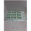 Image 1 : (3) "Open Road" Metal "John Deere Road" Wall Signs - 20" Length