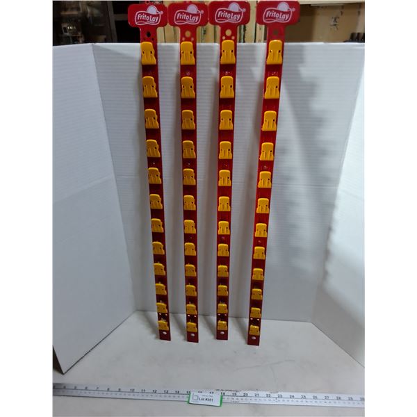(4) Frito Lay Chip-Clip Strips - 30" Length - PICK UP